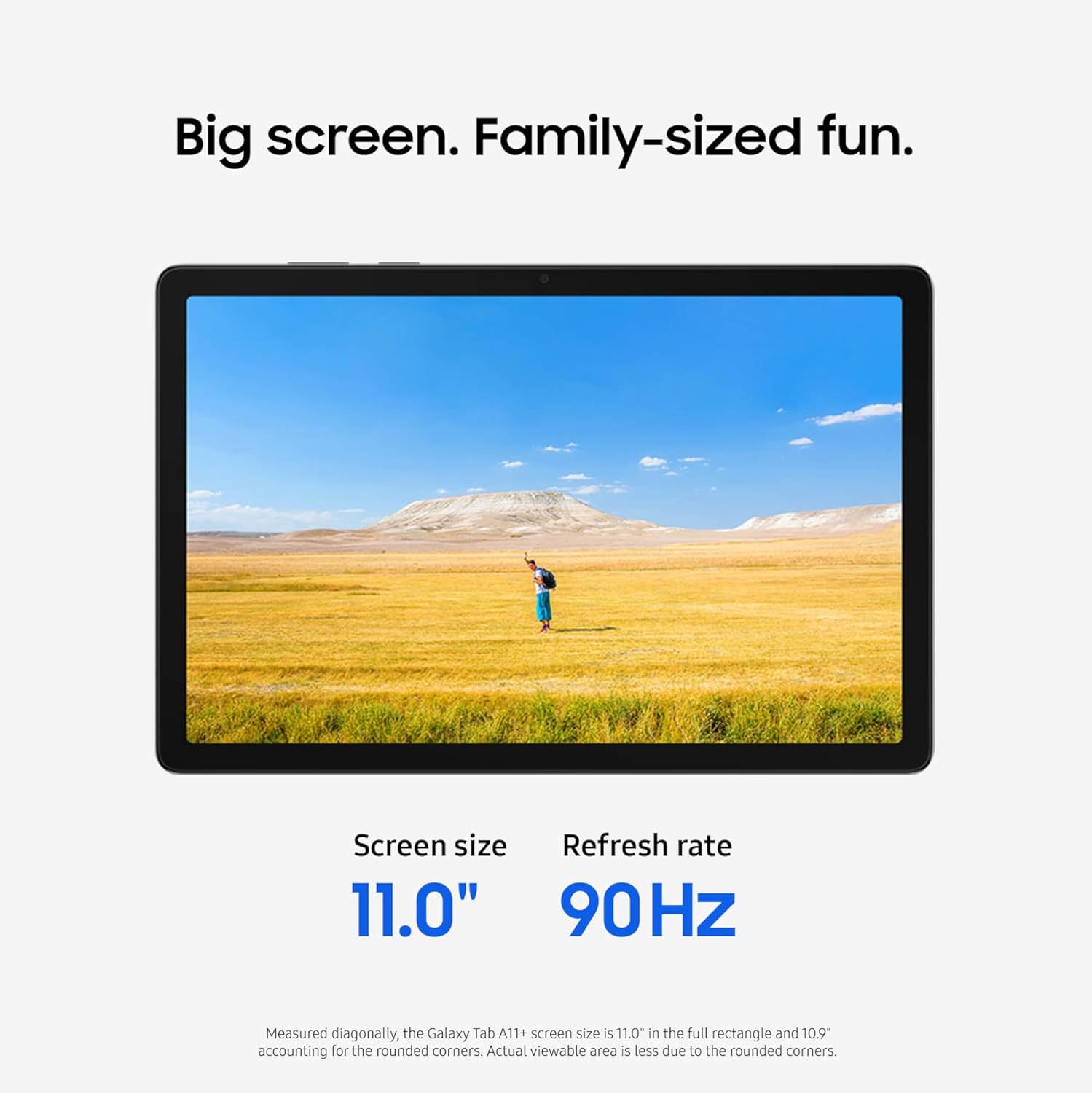 Samsung Galaxy Tab A11+ 6GB RAM  128GB Storage  Optimized Performance  Long Lasting Battery  Expandable Storage  Large Display  Dolby Atmos Speakers  AI Assist  Slim  Light  2 Year Warranty  Gray