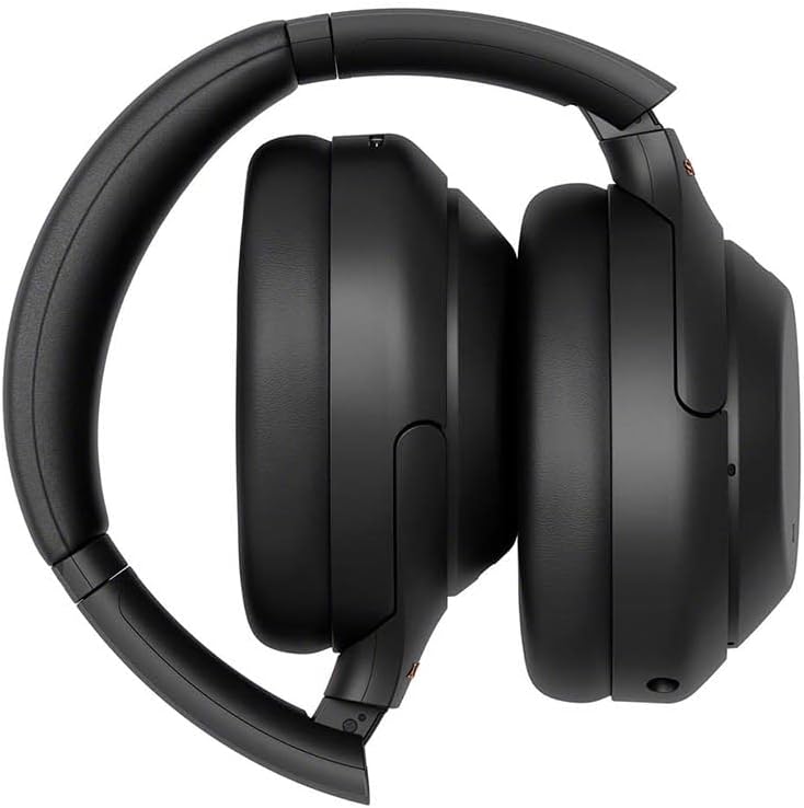 Sony WH-1000XM4 Wireless Premium Noise Canceling Overhead Headphones - 30hr Battery Life  Over Ear Style with Mic for Phone-Call and Alexa Voice Control - Black International Version