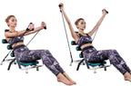 Ab Machine for Stomach Workout – Multi-Functional Adjustable Ab Trainer Machine with Waist Twister, Ab Rocket & Ab Cruncher – Abdominal Exercise Equipment for Home Gym