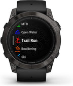 Garmin epix Pro (Gen 2) Sapphire Edition  51mm  High Performance Smartwatch  Advanced Training Technology  Built-in Flashlight  Black