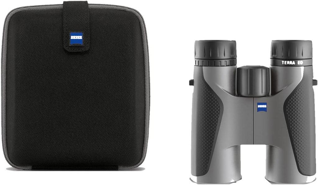ZEISS Terra ED Binoculars 10x42 Waterproof  and Fast Focusing with Coated Glass for Optimal Clarity in All Weather Conditions for Bird Watching  Hunting  Sightseeing  Grey