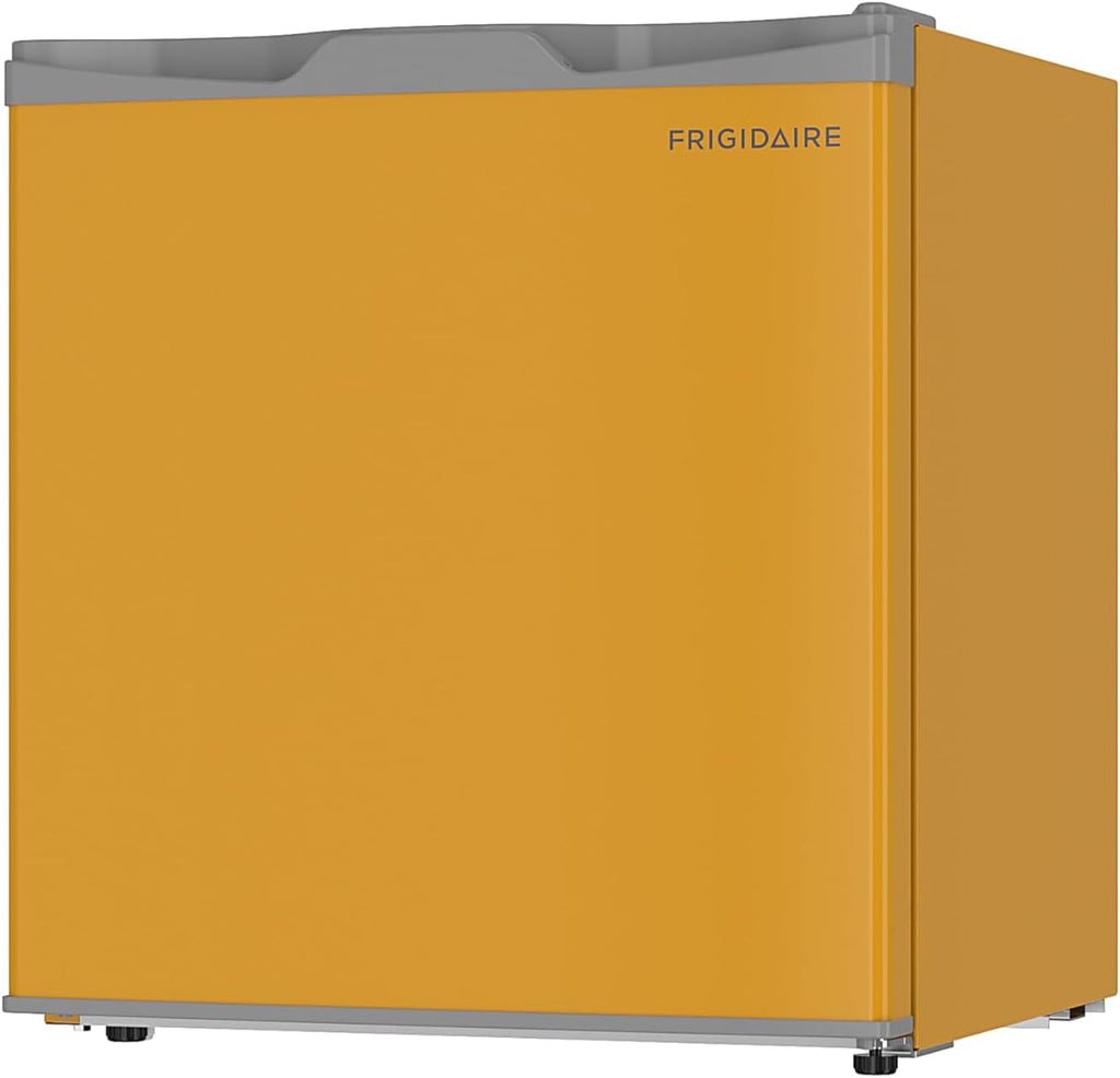Frigidaire EFR115 Mini Refrigerator - Energy Saving - CFC Free - Slide Out Shelves - Ideal for for Dorm, Office, RV, Garage, Apartment - 1.6 Cubic Feet, Orange