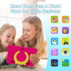 DigiLand Android 15 Kids Tablet,10.1 inch Tablets,6GB RAM+32GB ROM (Expand to TF) Parental Control,Kids Software Pre-Installed,Dual Camera 2MP+5MP,Android Learning Tablet with Proof Case