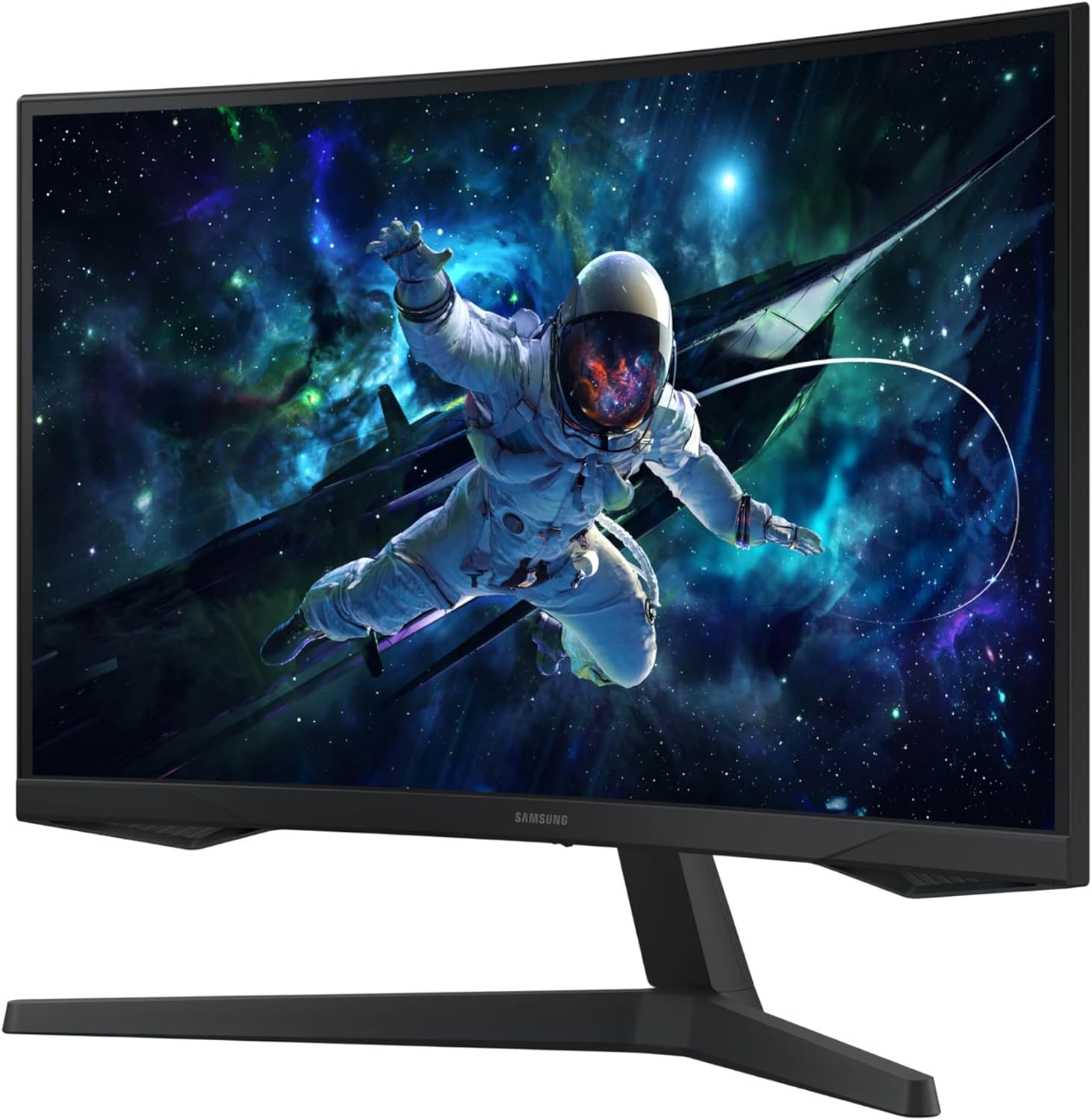 SAMSUNG 32" Odyssey G55C Series QHD 1000R Curved Gaming Monitor  1ms(MPRT)  HDR10  165Hz  AMD Radeon FreeSync  Eye Care  Glare Free  Sharp Resolution LS32CG550ENXZA