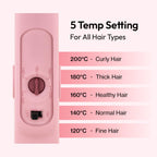 VODANA Professional Softbar Flat Iron - Ceramic Straightener with Patented Silicone Bar, Smooth & Quick Styling, Healthy Hair Solution, Dual Voltage for Worldwide Use (1.5 inch, Milk Tea Rose)