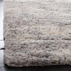 SAFAVIEH Area Rug 9x12 - Berber Shag Collection - Large - Grey Blue & Cream, Non-Shedding & Easy to Clean, Ideal for Living Room, Bedroom, Dining Space (BER219G)