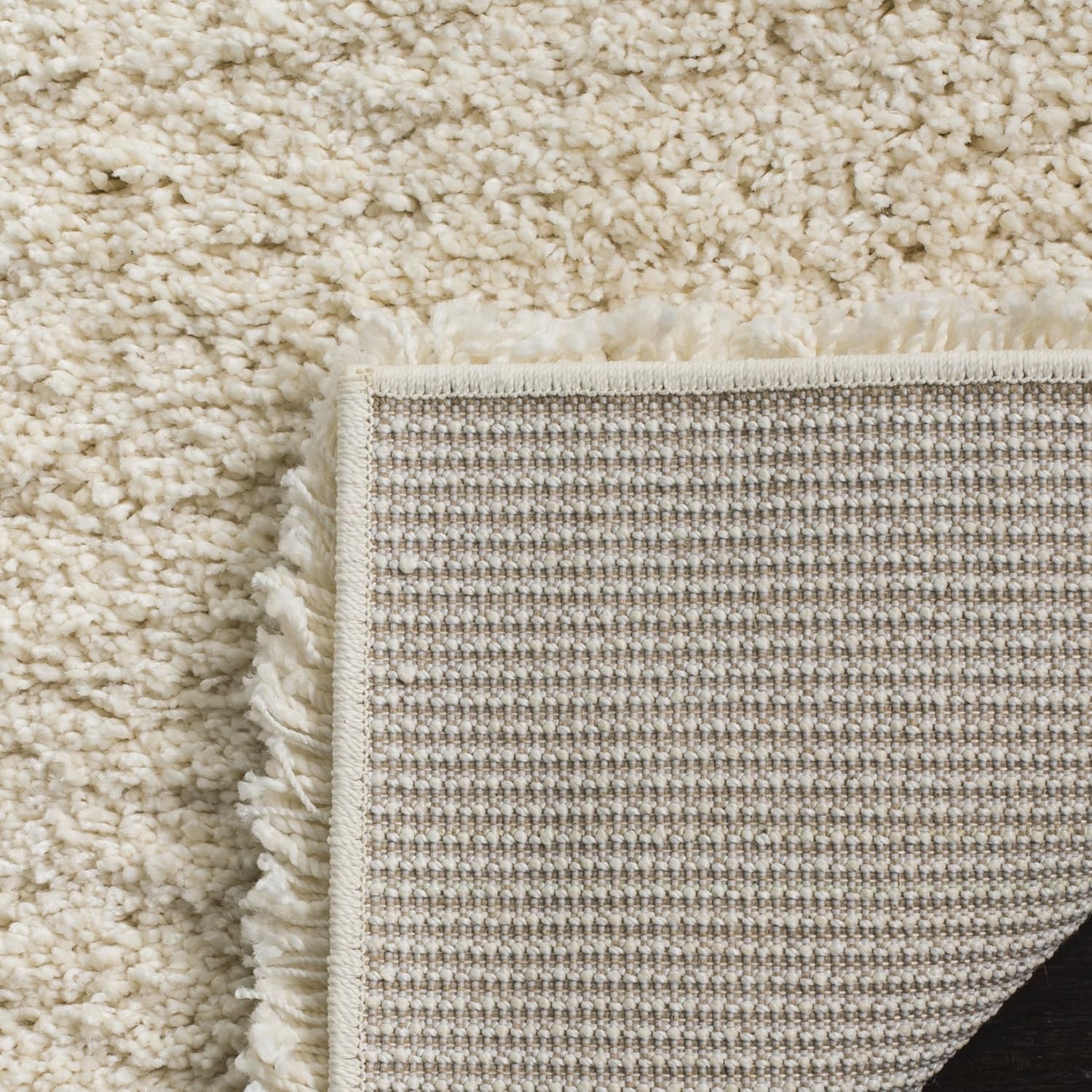 SAFAVIEH California Shag Collection Area Rug - 8' x 10', Ivory, Non-Shedding & Easy to Clean, Ultra Plush Thick Pile, Ideal for Living Room, Bedroom, Dining Space (SG151-1212)