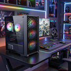 STGAubron Gaming PC Desktop Computer  Intel Core i7 up to 3.9G  GeForce RTX 2060 6G  32GB RAM  512GB SSD  WiFi 6  BT 5.0  RGB Fan x 4  Windows 11 Home