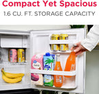 Frigidaire EFR176 1.6 cu. ft. Retro Bar Fridge with Side Bottle Opener (Moonbeam)