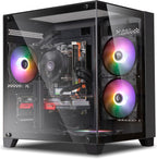 Prebuilt Gaming PC Desktop Computer Intel Core i5 Desktop Operating at A Frequency of 3.2-3.6 GHz RX550 Graphics Card with 4GB GDDR5 Video Memory 16GB RAM  512GB NVME SSD WiFi5 RGB Fan x4 Windows 11