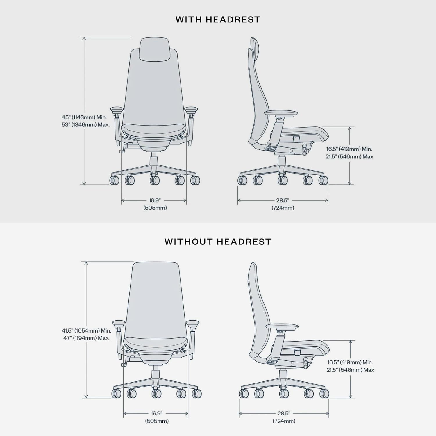 Haworth Fern Ergonomic Office Chair with Lumbar Support, Adjustable Desk Computer Chair with Breathable Mesh Finish for Home Office Furniture, Silver Leaf