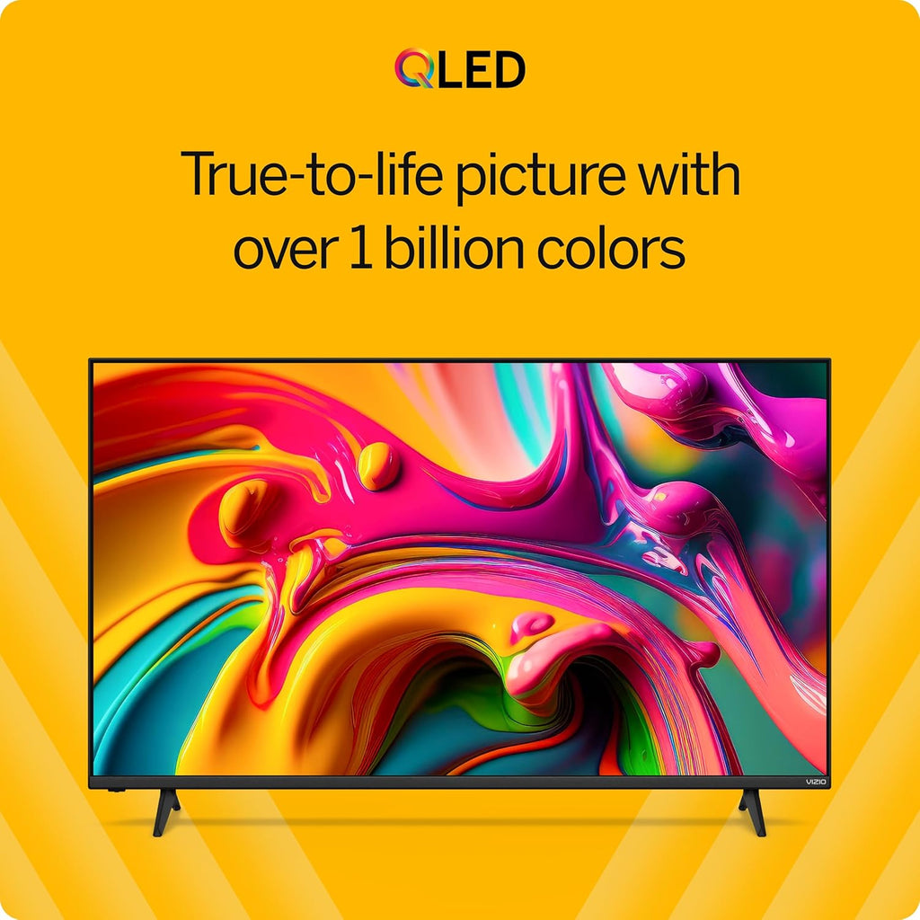 VIZIO 43-inch Quantum 4K QLED HDR Smart TV w/Dolby Vision HDR  120fps @1080p PC Gaming  WiFi 6  Bluetooth Headphone Capable  Apple AirPlay  Google Cast Built-in (VQD43M-0801  New)