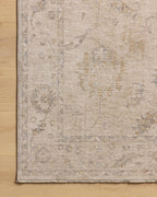 Loloi Chris Loves Julia Louisa Collection LOI-02 Oatmeal/Slate 7'-10" x 10', .38" Pile Height, Area Rug