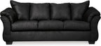 Signature Design by Ashley Darcy Classic Contemporary Sofa, Black