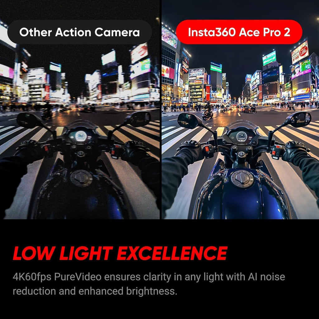 Insta360 Ace Pro 2 Dual Battery Xplorer Bundle - 8K Waterproof Action Camera Co-Engineered with Leica  Flagship 1/1.3" Sensor  8K30fps  4K60fps  2.5" Flip Screen  AI Noise Reduction