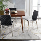 SAFAVIEH Craft Collection Area Rug - 10'6" x 14', Grey & Gold, Modern Abstract Design, Non-Shedding & Easy Care, Ideal for High Traffic Areas in Living Room, Bedroom (CFT877F)