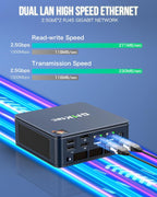 GMKtec M5 Plus Gaming Mini PC Ryzen 7 5825U (Upgraded 7430U)  32GB RAM 1TB SSD Dual NIC LAN 2.5GbE Desktop Computers Office Home  Triple 4K Display  WiFi 6E  USB3.2  USB-C  BT 5.2  DP  HDMI
