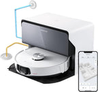 roborock S8 MaxV Ultra with Refill & Drainage System Robot Vacuum and Mop, Check Installation Space First, FlexiArm Design, Auto Mop Wash&Dry 10000Pa Suction, Obstacle Avoidance, 20mm Auto Mop Lifting