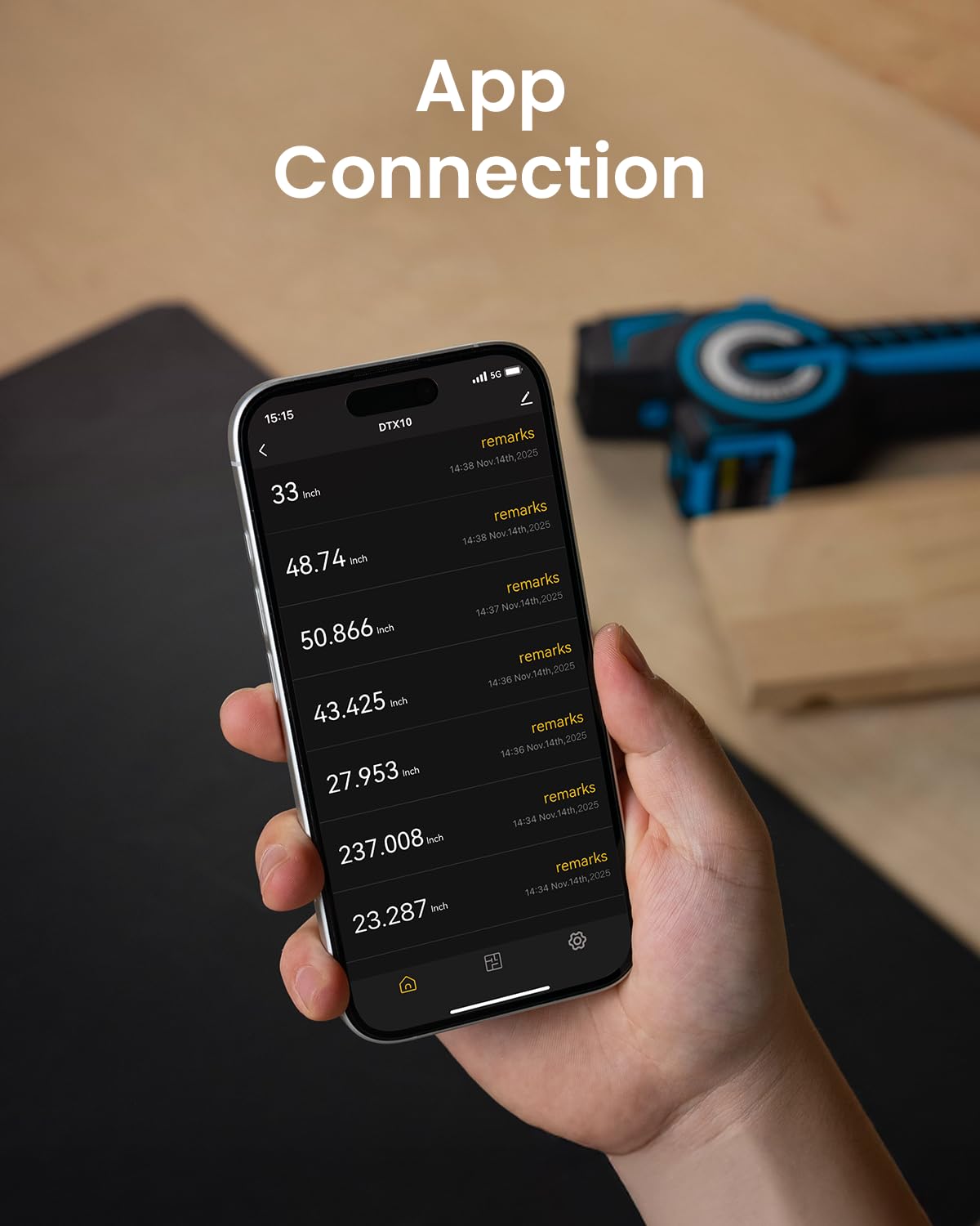 ACEGMET DTX10 digital Laser Tape Measure with Green Alignment Laser, 330Ft Laser Range & 12Ft Steel Tape, High Precision USB-C Rechargeable Smart APP Sync, Measuring Tool for Renovation & Construction
