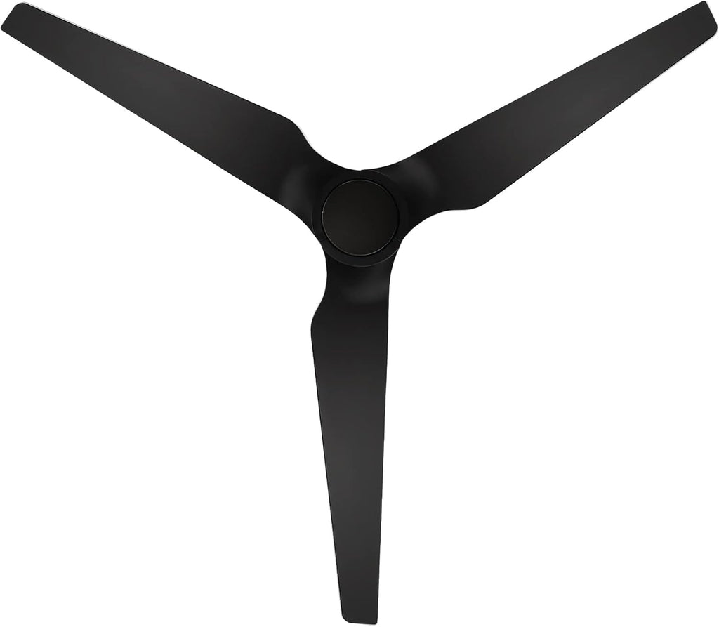 WAC F-056-SB/MB Stella 60" Outdoor Ceiling Fan with Remote, Soft Brass Matte Black