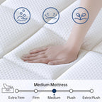 California King Mattress, 14 Inch Cal King Size Mattress in a Box, Medium Firm Pocket Spring and Gel Memory Foam for Superior Comfort, Pressure Relief, Strong Edge Support