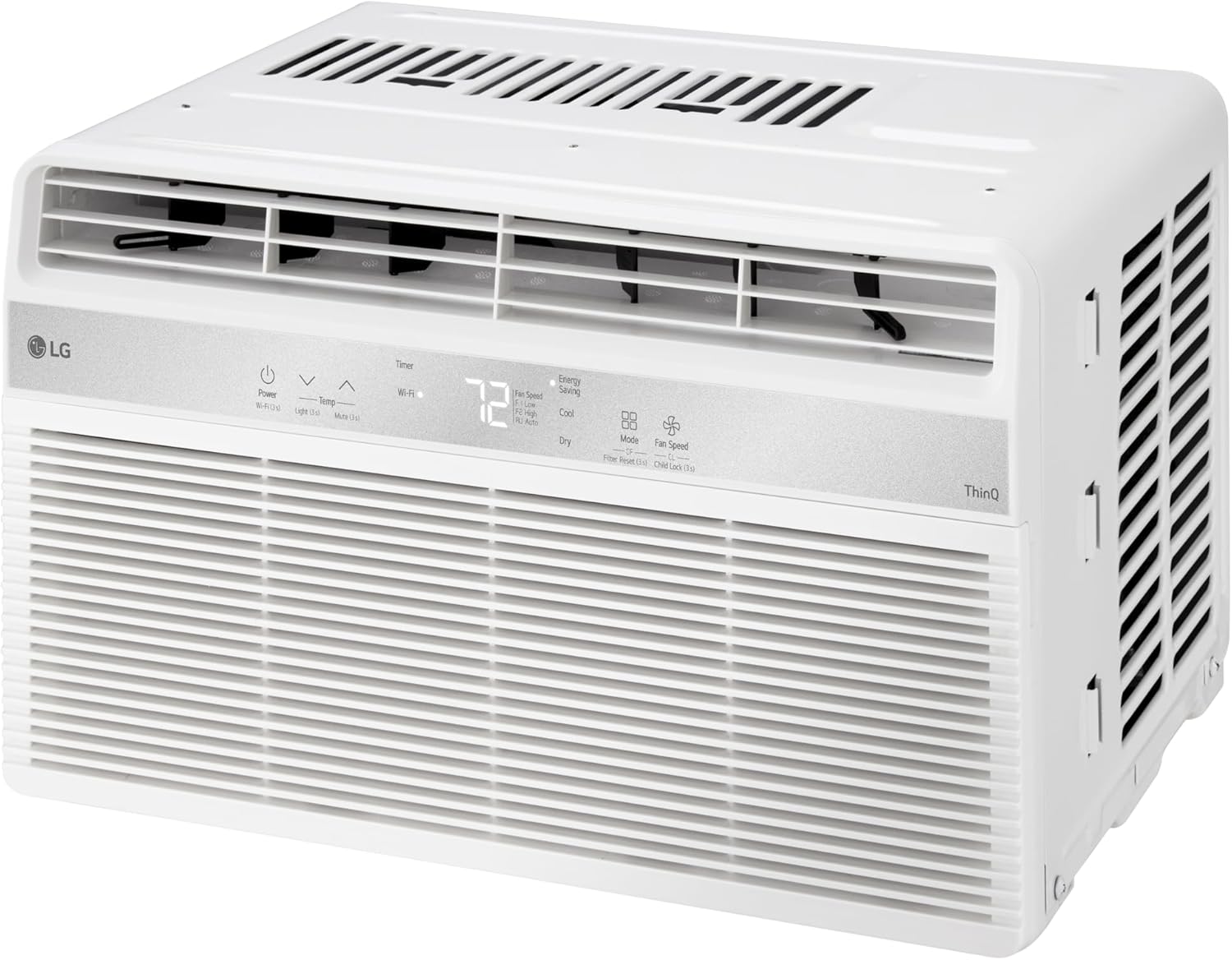 LG 6000 BTU Window Air Conditioner2024 New Remote Control, WiFi Enabled works with LG ThinQ, Alexa, Hey Google, Washable Filer Ultra-Quiet Cools Small Room up to 250 Sq.Ft AC Unit White LW6024RSMX