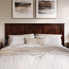 AFI, Madison King Solid Wood Panel Headboard, Walnut