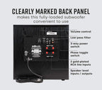 Polk Audio PSW10 10" Powered Subwoofer Home Audio – Power Port Tech  Up to 100 Watts  Big Bass in Compact Design  Easy Setup with Home Theater  Timbre-Matched with Monitor & T-Series Polk Speakers