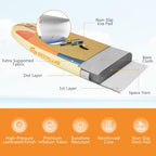 Goplus Inflatable Stand up Paddle Board, 10'/10.5'/11' SUP 6" Thick with Premium Accessories, Adjustable Aluminum Paddle, Leash, Carry Bag, Hand Pump, Removable Fin, ISUP for Adults