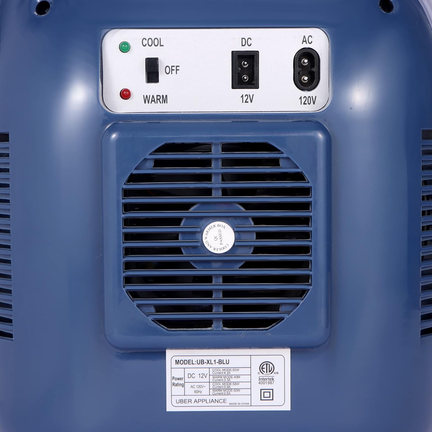 Uber Appliance UB-XL1 Uber Chill 12 Can Retro Personal Mini Fridge (Navy Blue)