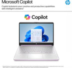 HP 14" Laptop Computer 2025-2026 Business Student  Copilot AI  Lifetime Office  4-Core Intel CPU  16GB RAM  628GB Storage (128GB UFS+500GB Ext)  Wi-Fi 6  10+ Hrs  MarxsolAccessory Win 11 Pro  Lavender