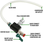OEMTOOLS 24444 Coolant Vacuum Refill Kit, Coolant Pressure Tester Kit, 70–110 PSI Working Pressure, 5 Bushings, 1 Tapered Cone Adapter, Vacuum Leak Detector, Pressure Tester for Coolant System