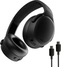 Skullcandy Crusher ANC 2 Wireless Over-Ear Bluetooth Headphones with Extra USB-C Charging Cable  Multi-Sensory Bass  Active Noise Cancelling  60 Hours Battery  Microphone iPhone Android - True Black