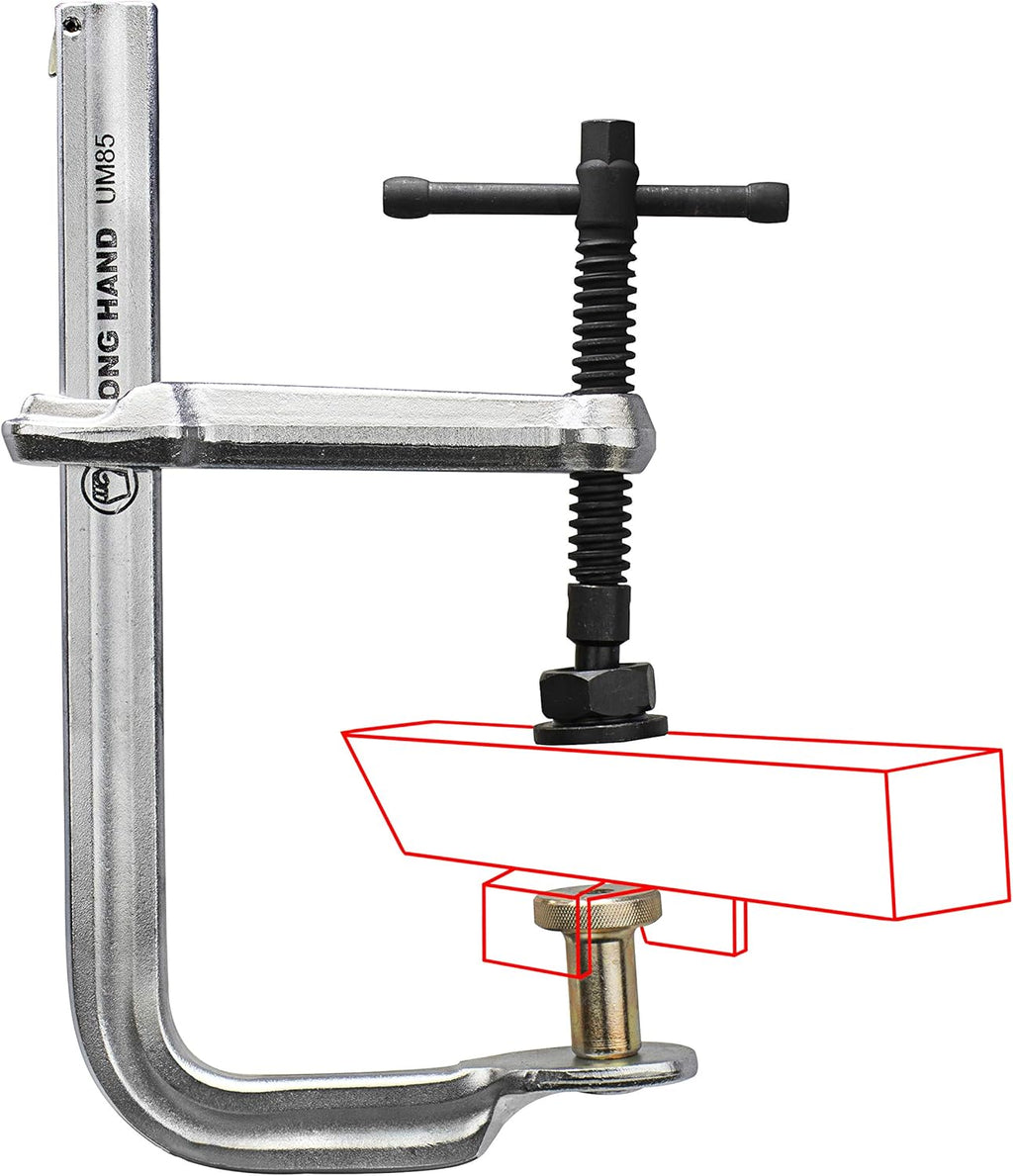Strong Hand Tools 4-in-1 Clamping System, Regular Duty Bar Clamp, Capacity 12-1/2", Clamping Pressure: 2,400 LBS, Throat Depth: 5-1/2″, UM125-C3, Strong Hand Tools
