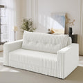 HABUTWAY Folding Sofa Bed, 2 in 1 Convertible Sleeper Chair with Pillow, Portable Fold Out Chair Bed with Armrest, Comfy Floor Couch, Lazy Sofa for Living Room Bedroom Dorm Home Office, Beige
