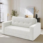 HABUTWAY Folding Sofa Bed, 2 in 1 Convertible Sleeper Chair with Pillow, Portable Fold Out Chair Bed with Armrest, Comfy Floor Couch, Lazy Sofa for Living Room Bedroom Dorm Home Office, Beige