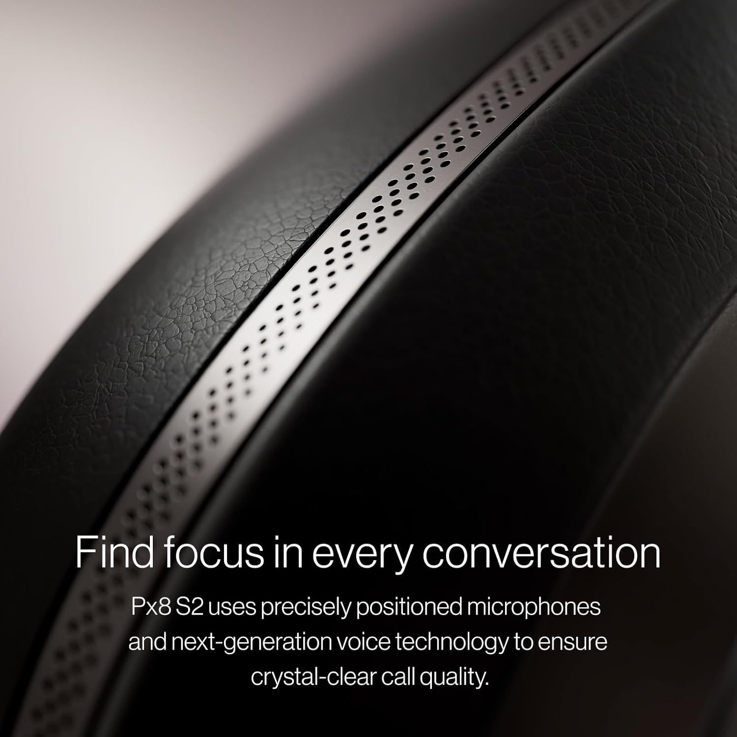 Bowers & Wilkins Px8 S2 Wireless Over-Ear Headphones  Active Noise Cancelling & Transparency Mode  High-Res Playback  30H Playtime with Quick Charge Support  Bluetooth Headphones  Onyx Black