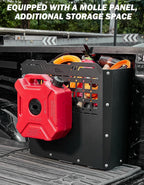 JOYTUTUS Truck Bed Storage Box Compatible with 2015-2026 F150 F250 F350, Heavy-Duty Metal Pickup Tool Box for Truck Bed, 57L Truck Bed Tool Storage Box Toolboxes, Side Tool Box Toolbox Cargo Box