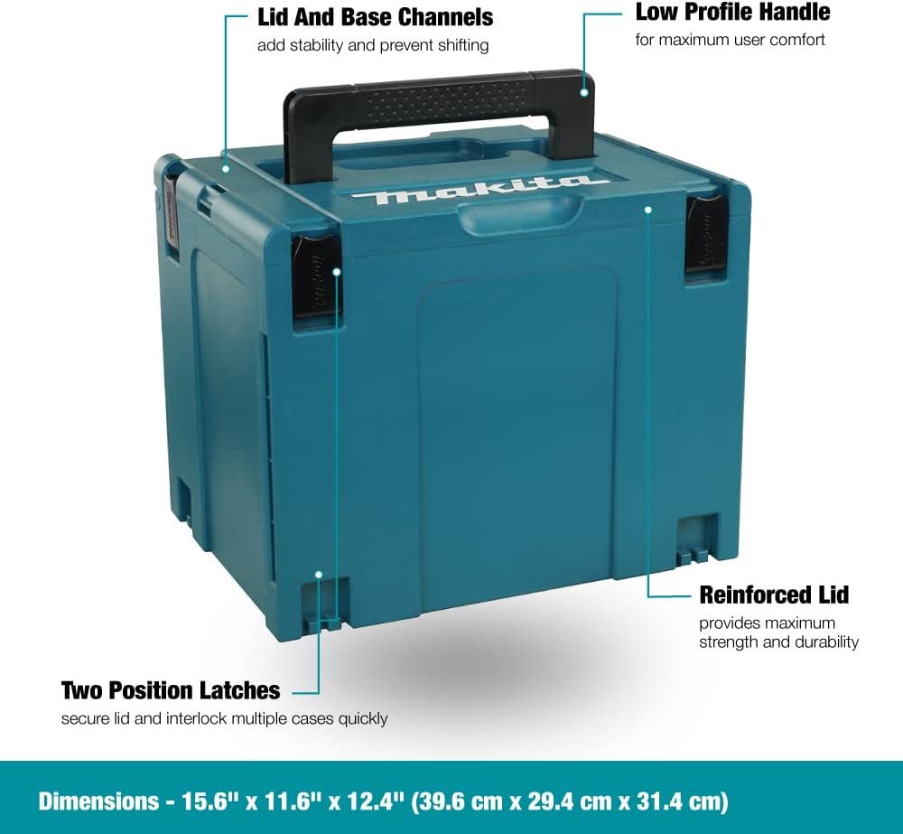 Makita 197213-3 Interlocking Case, X-Large/12-1/2" x 15-1/2" x 11-5/8"