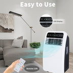 Shinco 8,000 BTU Portable Air Conditioner, AC Unit with Built-in Cool, Dehumidifier & Fan Modes for Room up to 350 sq.ft, Conditioner Remote Control, 24 Hour Timer, Installation Kit