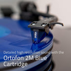 Fluance RT85 Turntable with Ortofon Cartridge  Acrylic Platter  Speed Control  and Vibration Isolation - High Fidelity Vinyl Record Player