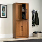 Sauder HomePlus Base Cabinet/ Pantry Cabinet, Sienna Oak finish