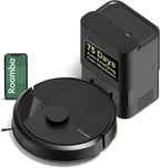 iRobot Roomba 105 Vac Robot Vacuum with AutoEmpty Dock - Self-Empties for 75 Days, Easy to use, Intense Power-Lifting Suction, LiDAR Navigation, Multi-Surface Cleaning, Cleans in Neat Rows