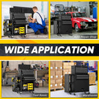 8-Drawers Rolling Tool Chest with Wheels, 3-in-1 Exclusive Tool Box Combo with Removable 4-Tire Utility Cart, 30% Extra Storage Rolling Tool Cabinet for Garage Workshop, 35”W x 13”D x 43”H-2026