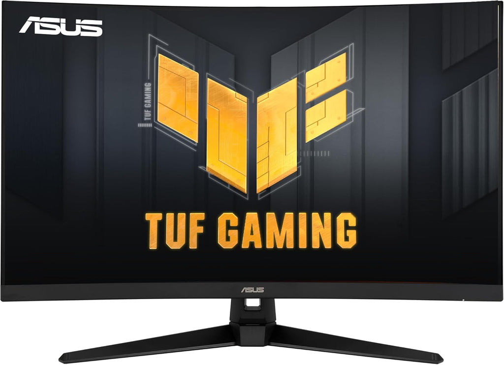 ASUS TUF 32 Inch Curved Gaming Monitor - QHD (2560 x 1440)  165Hz (Supports 144Hz)  1ms  Extreme Low Motion Blur  Speaker  FreeSync Premium  VESA Mountable  DisplayPort  HDMI - VG32VQ1B