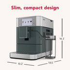 KitchenAid Fully Automatic Espresso Machine KF8 with Milk Attachment & Plant Based Milk Options, KES8558JP, Juniper