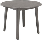 Signature Design by Ashley Shullden Casual Round Dining Small Drop Leaf Table, Seats up to 4, Gray
