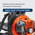 Husqvarna 150BT Gas Leaf Blower  51-cc 2.16-HP 2-Cycle Backpack Leaf Blower  765-CFM  270-MPH  22-N Powerful Clearing Performance and Ergonomic Harness System  970466901