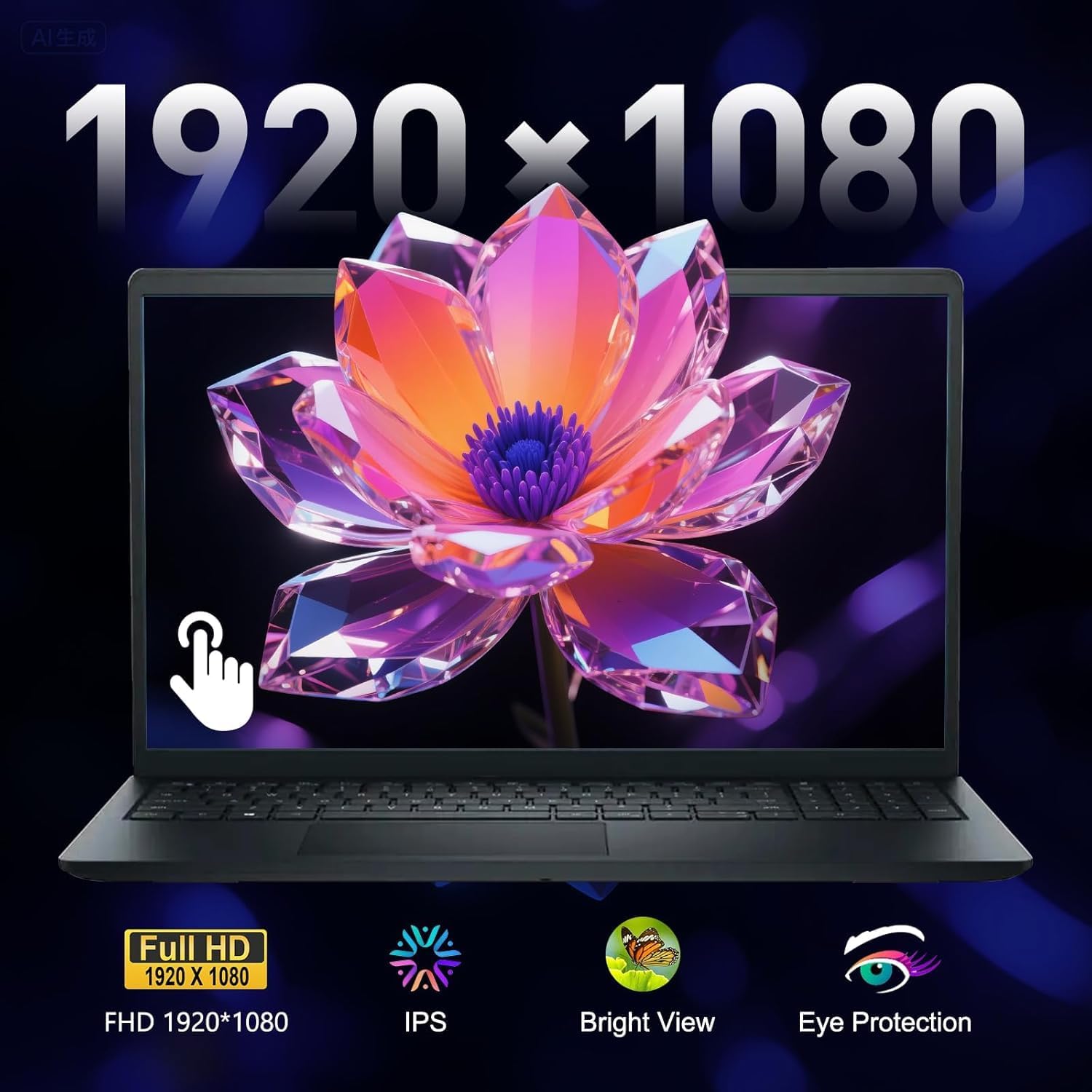 Dell Inspiron 15.6" FHD Touchscreen Laptop  13th Gen Intel Core i5 (Beat i7-1250U)  12GB RAM  768GB Storage (256GB PCIe SSD + 512GB External)  Anti-Glare  Win 11 with MS Office  Long Battery Life