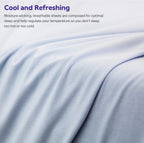 Purple SoftStretch Sheets, King/Cal King, Rayon Blend, Moisture-Wicking, Stormy Grey, Fits Other Mattresses, Stretch for Adaptive Support